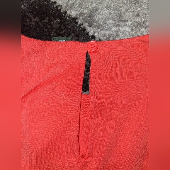 EUC J Crew Size Large Beautiful Bright Coral Keyhole Sleeveless Mini Dress! - Picture 7 of 11